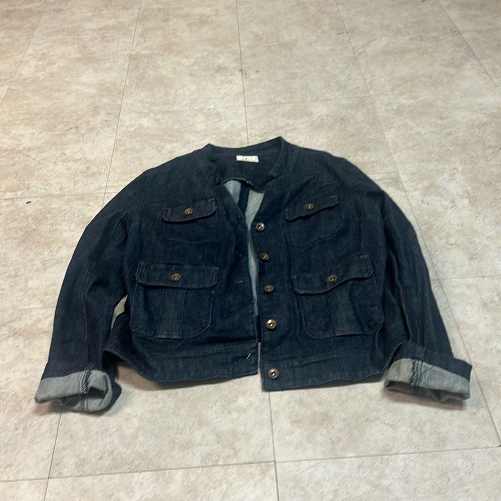 L made in Bangladesh denim jacket brand new